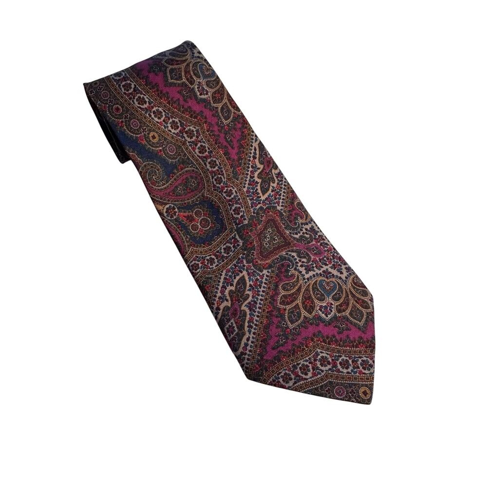 Liberty London Paisley Silk Tie Made In England Old Money Dark Academia Wedding